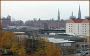 Blick auf die historische Speicherstadt
